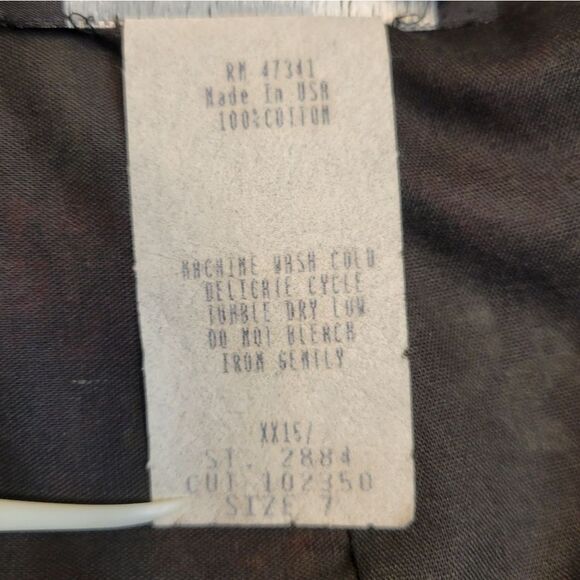 DBA LA Vtg 80s Tropical Floral Halter Rockabilly Pin-Up Swing Dress Juniors 7 - Picture 10 of 13